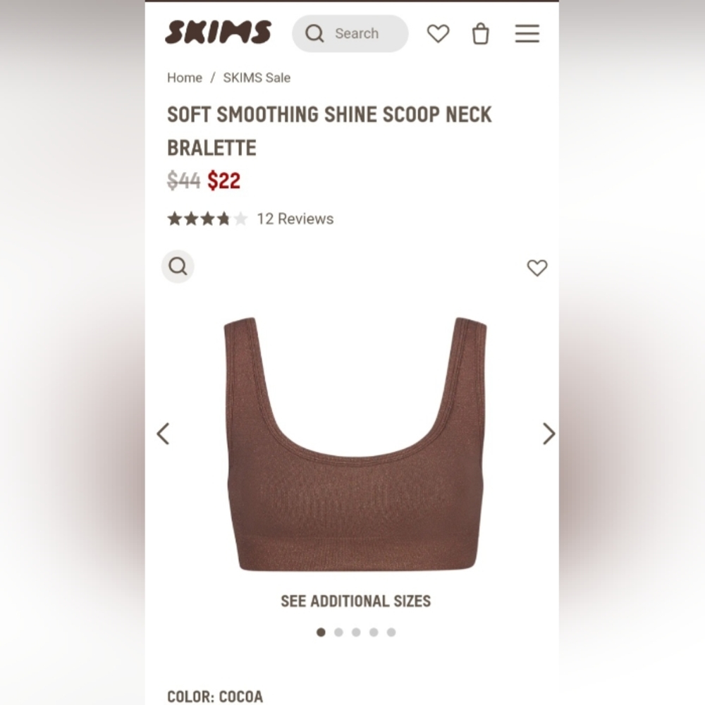 SKIMS Soft Smoothing Shine Collection bralette and short set